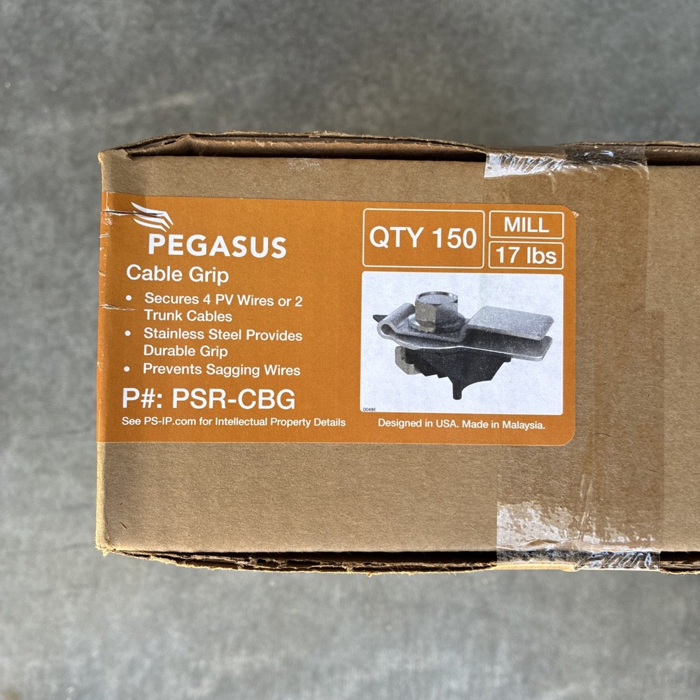 case of 150 pcs PEGASUS p# SOLAR PSR-CBG Cable Grips