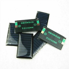 10Pcs/Lot DIY Toy 5V 30mA 53X30mm Micro Mini Small Power Solar Cells Panel