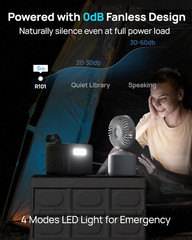 2026 Portable Power Station 89.6Wh Lifepo4 Battery, Solar Power Bank with AC Out