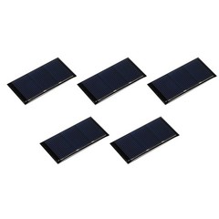 5PCS Mini Solar Panel Cell 1.5V 160mA 0.24W 60mm x 30mm for DIY Project
