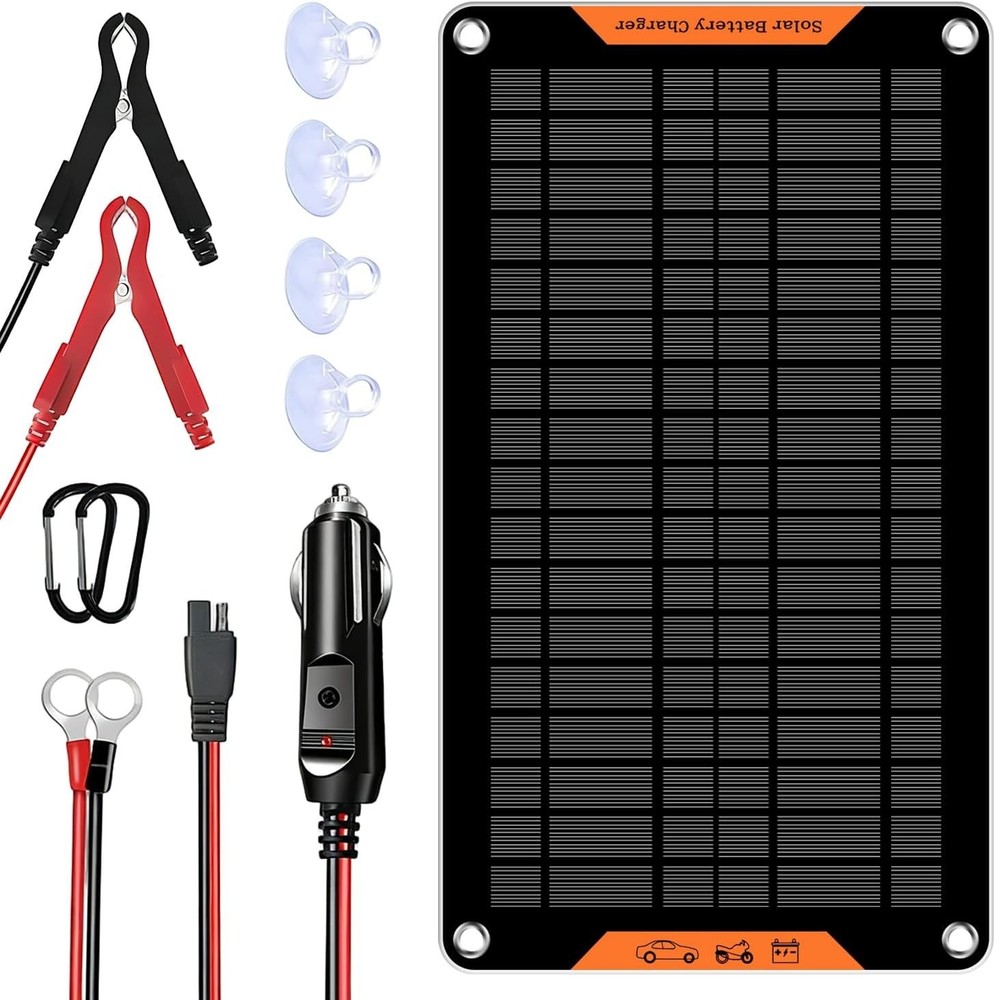 Hoysicy 12 Volt 10 Watt Solar Battery Charger Maintainer Trickle Charger