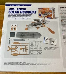 Dual Power Solar Rowboat Play STEM Kit NEW SEALED Science Solar Power