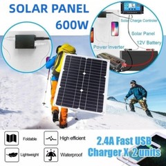 New 12V to 110V/220V Solar Panel System Battery Charge Controller 4000W Power