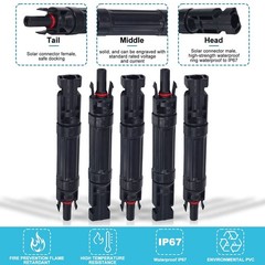30A Waterproof Solar PV Inline Fuse Holder Connector – 5 Pack, Durable & Reliabl