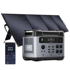 P2001 PLUS 2400W Portable Power Station, 2048Wh Capacity with 200W Solar Panel