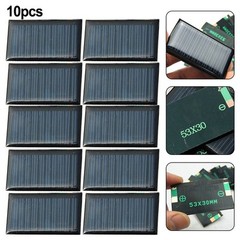 10pcs 53x30mm Lawn Light Monocrystalline Solar Panel Epoxy Resin Epoxy Board New