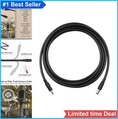Chewproof Power Cable 39 Inch 5.5×2.1 to 4.0×1.7 Male DC Plug for Trail Cameras