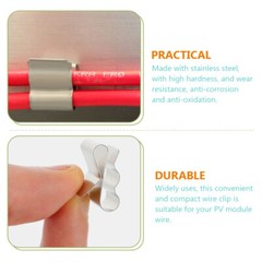 30x Solar Panel Cable Clips Wire Cord Clips Cable Clips Nails Trailer Wire Clips