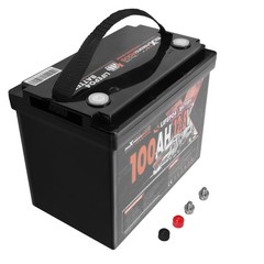 12V 100Ah LiFePO4 Battery for Marine Off Grid Solar, Low Temp Protection BMS