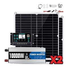 10000W High-Power Solar System Kit | 12V Input to 110V/220V Output | 2pcs SolafB