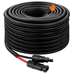 30FT 10AWG Solar Panel XT60i Cable Adapter Connector, Flame Retardant Extension