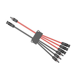 Solar Connectors for 3 Solar Panels, Tool-Free Solar Cable Connectors 2 to 6 Y B