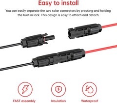 ELFCULB 10AWG 2FT XT60 Solar Cable 2 10 25 35 50 75 100FT XT60 Extension Cable