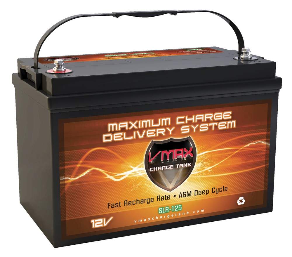 SLR125 VMAX Hi Capacity Solar AGM SLA Battery 12 Volt Deep Cycle RV 125AH VRLA