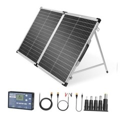 Foldable Solar Panel 100 Watt Monocrystalline Solar Suitcase Portable 100W