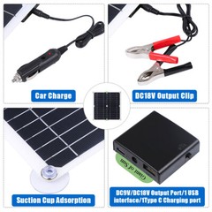 6000W Complete Solar Panel Kit Power Generator Home RV Camping Emergency Power