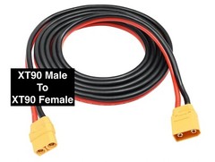 50ft Solar Panel Extension Cable Wire XT90 Male to XT90 Female Connectors