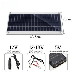 20W-1000W Solar Panel 12V Solar Cell 100A Controller Solar Panel for Phone RV Ca