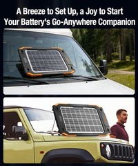 Upgraded 13W Solar Battery Trickle Charger Maintainer 12V Portable Waterproof…
