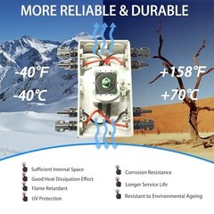 Solar PV DC Disconnect Switch 1000V 64A IP66 Waterproof Quick Disconnect