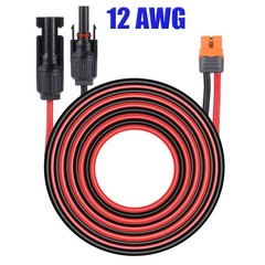 6FT 12 AWG XT60i Female to Solar Connector Solar Panel Extension Charging Cable
