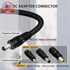 COMeap 5FT 1.5M Solar Panel Adapter for Jackery, to DC 5.5×2.1mm Extension Power