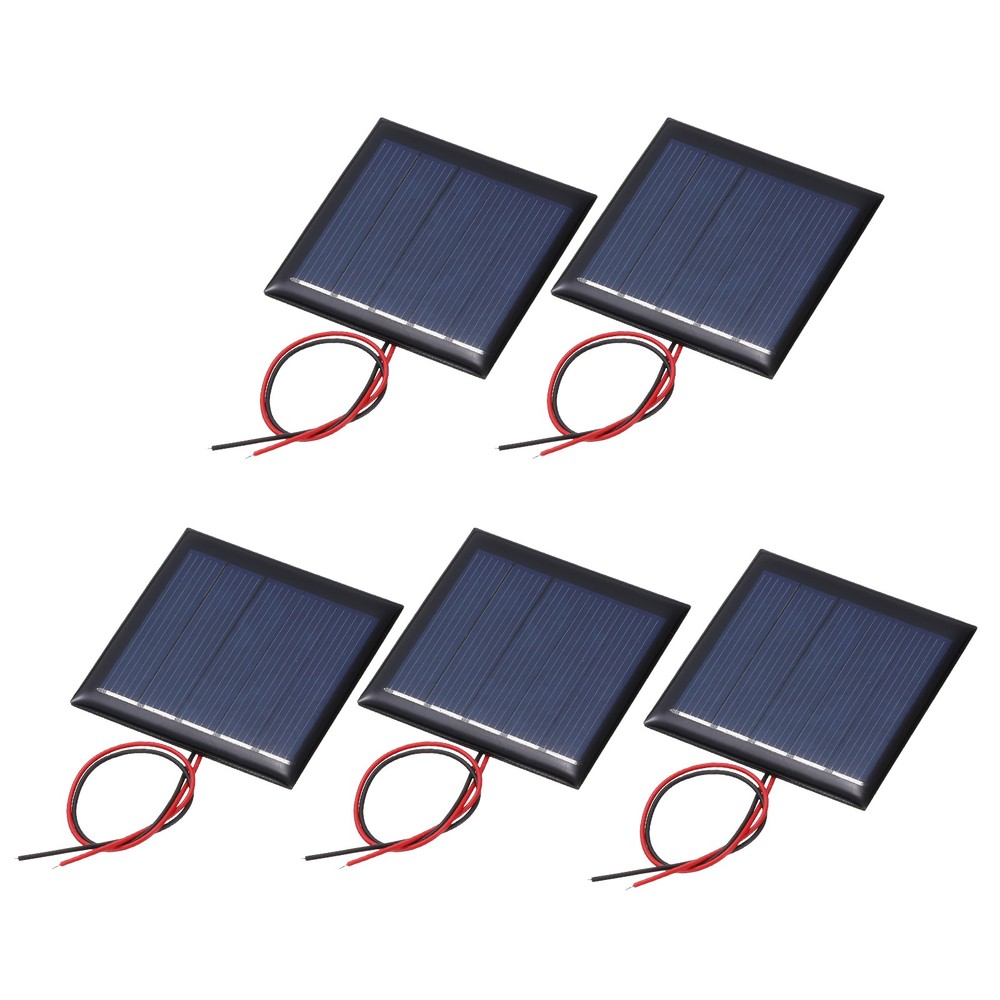 5Pcs 2.5V 0.25W 100mA Mini Solar Panels with Cable