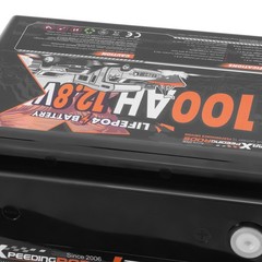 100Ah 12V Lithium Battery for Off Grid Solar Backup, Low Temp Cutoff BMS