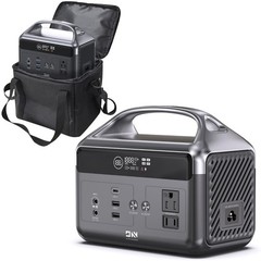 Portable Power Station 192Wh Solar Generator, 2 AC 300W, USB-C 60W PD, Camping,