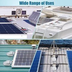 2 Pack Solar Cable Entry Gland, Weather Resistant Solar Gland, Dual Cable Entry