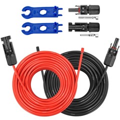 MOOKEERF 10AWG Solar Extension Cable 100FT Red+Black