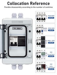 20 Amp DC Solar Disconnect Switch, Miniature Circuit Breaker 400V