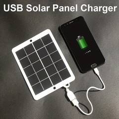 5V 3W Portable Solar Panel Power USB Port For Camping Phone Charger 160*122mm