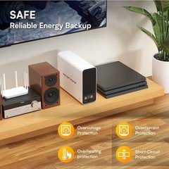 Goldenmate Back-UPS 1000VA/800W LiFePO4 Battery Backup UPS Surge Protector