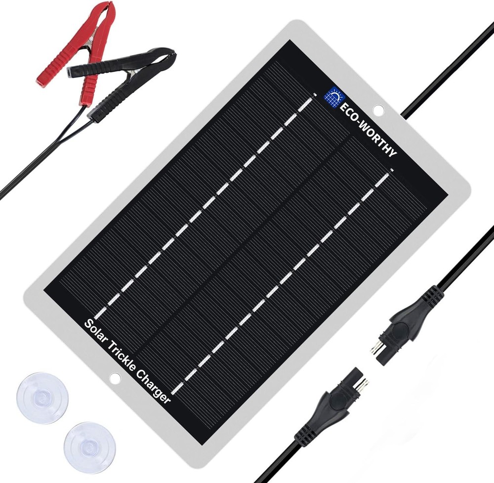 Kit de panel solar 10W 12V, mantenedor de cargador de batería solar