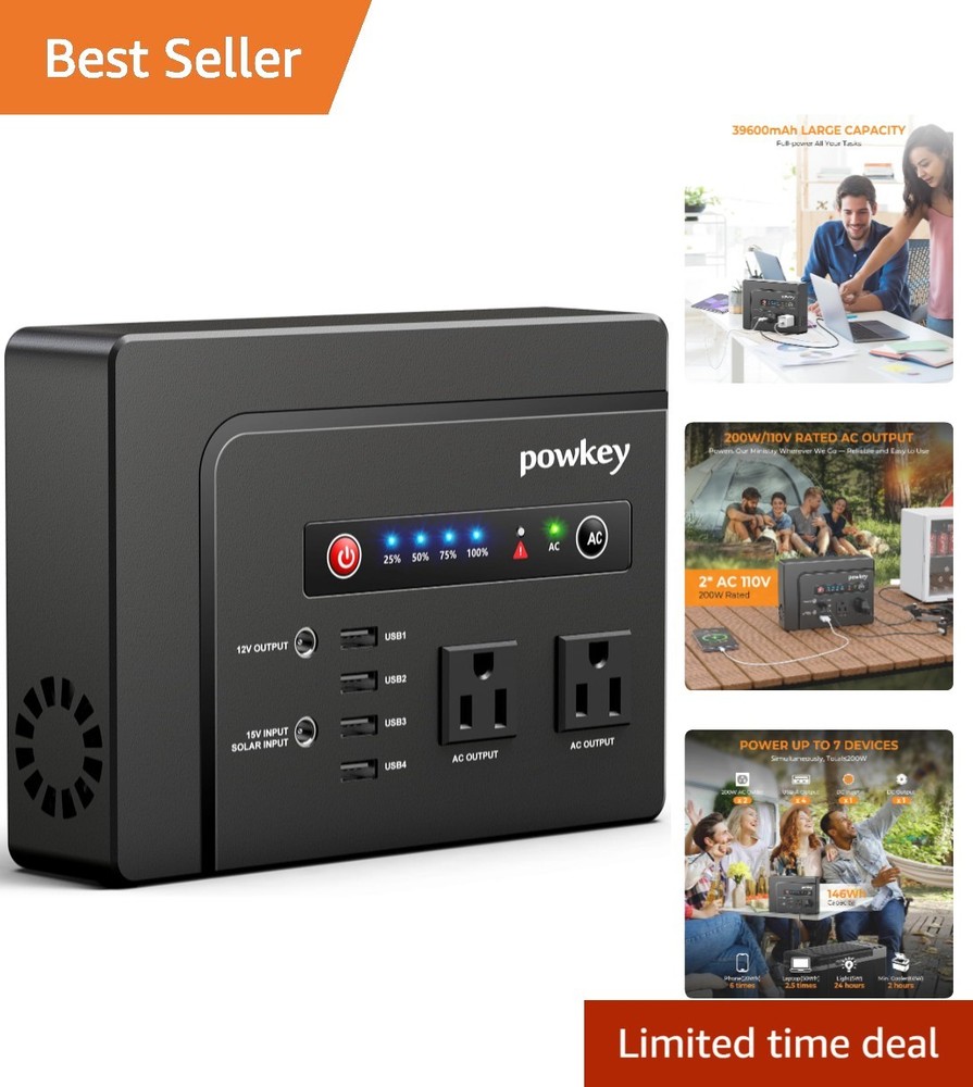 Lightweight 200W Portable Solar Generator – Ideal for Outdoor and Emergency Use