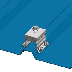 10 MageBracket RH or RL Trapezoidal Metal Roof Solar Install Mount Bracket Clamp