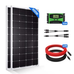 400(2×200) Watt 12 Volt Solar Panel Kit High Efficiency Solar Module For Roof RV
