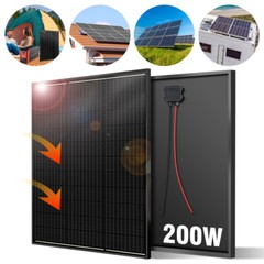 200W Watt Solar Panel Mono 12V PV Home RV Car Boat Marine Off Grid Battery Power