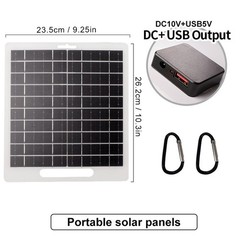 Efficient Solar Charging Panel Lightweight and Waterproof 5V USB Output