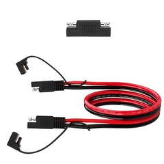 SAE 10AWG Extension Cable 1FT for Solar Panel RV Battery Automotive Marine,2 PCS