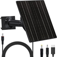 10W Solar Panel with 10400Mah Battery for Security & Trail Cameras, 5V/12V Adjus