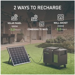 3600W 3840Wh Trolley Portable Energy Storage Station For Home Power Generation