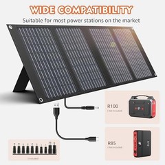 Solar Powered Generator 200W Peak/100W Rated Portable Generator Power Station