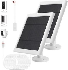 IP65 Solar Panel Outdoor for Ring Cameras () Spotlight Cam Plus/Pro White 2P