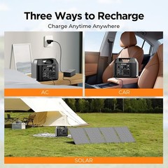 SinKeu Solar Generator 300W 256Wh with 40W Solar Panel LiFePO4