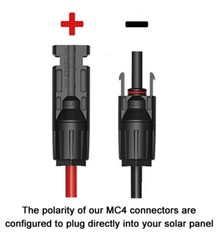 18″ inch Solar Charging Cable fits ANDERSON POWERPOLE, JACKERY, 45A Connectors