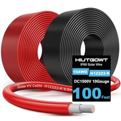 2x100FT 10 AWG Solar Panel Wire Tinned Copper