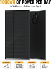Durable 200W Solar Panel with 25% Conversion Efficiency for Off-Grid Living