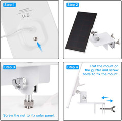 2Pack Gutter Mount Compatible with Arlo Essential Solar Panel, Arlo Pro 5S/Pr…